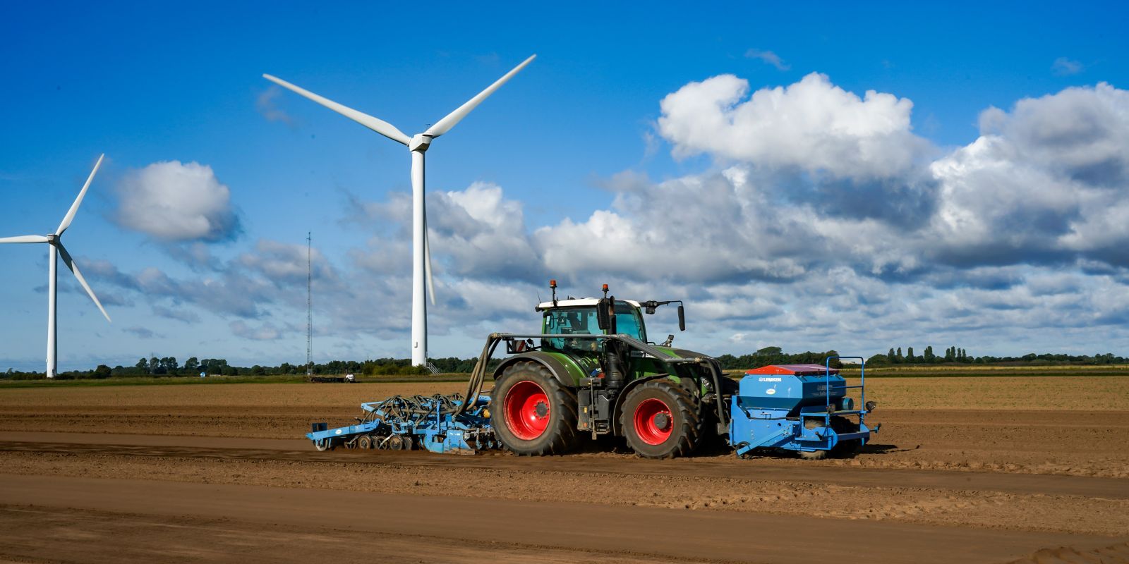 Tractor-and-wind-farm