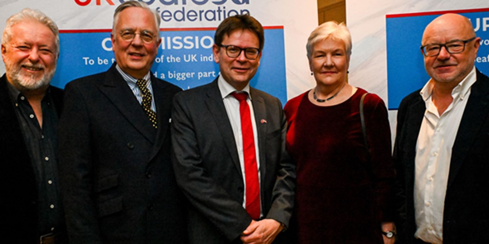 Photo from left to right: Simon Smith (UKSF Chair), Ambassador Sturla Sigurjonsson of Iceland, Deputy Ambassador Oyvind Hernes of Norway, Ka